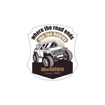Abtibild "ADVENTURE 4X4" Cod: TAG 009 / T2