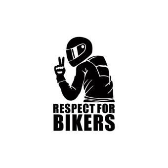 Abtibild Respect For Bikers diverse culori auto decorativ pentru exterior si interior Cod: XL-01