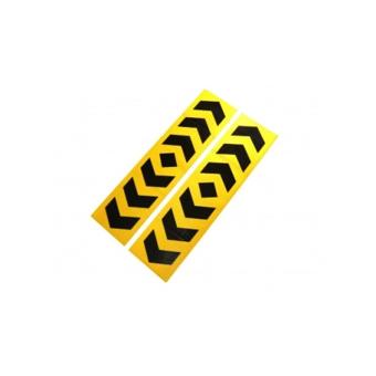 Abtibild reflectorizant 5cmx40cm Negru-Portocaliu - Deschis  Cod: AN02RO