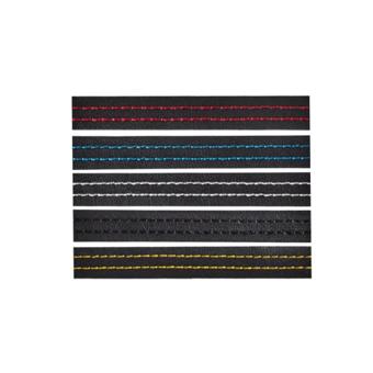 Banda autoadeziva imitatie piele culoare negru diverse cusaturi  lungime 2m Cod:  BAC2