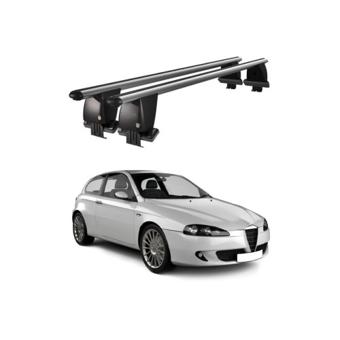 Bare portbagaj trans. aluminiu  Alfa Romeo 147 2000-2010 argintii sau negre Cod: CB200101 Kit-101