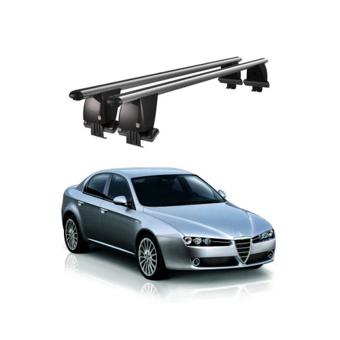 Bare portbagaj trans.aluminiu  Alfa Romeo 159 2005-2013 argintii sau negre Cod: CB200101 Kit-109