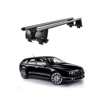Bare portbagaj trans. aluminiu  Alfa Romeo 159 Sportcombi  2006-2013 argintii sau negre Cod: CB200101 Kit-109