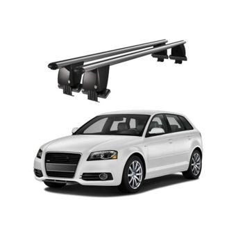 Bare transversale portbagaj auto aluminiu compatibile plafon neted Audi A3 8PA Sportback 2004-2012 argintii sau negre  Cod: CB200101 Kit-108