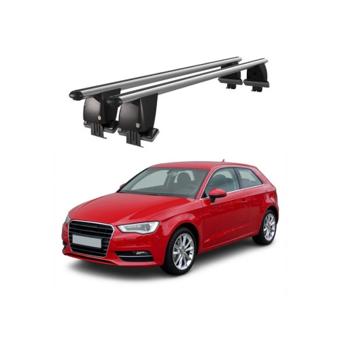 Bare transversale portbagaj auto aluminiu compatibile plafon neted Audi A3 8VA Sportback 2013-2020 argintii sau negre Cod: CB200101 Kit-103