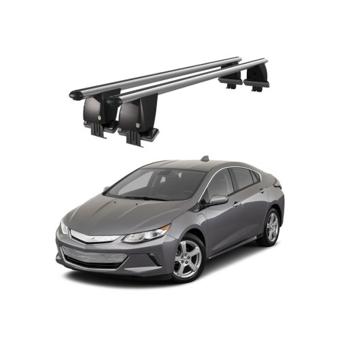 Bare transversale portbagaj auto aluminiu compatibile plafon neted Chevrolet Volt 2010-2015 argintii sau negre Cod: CB200101 Kit-103