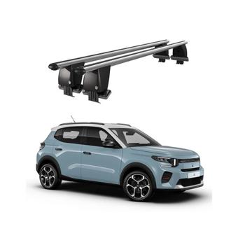 Bare transversale portbagaj auto aluminiu compatibile plafon neted Citroen C3 Aircross Mk3 2017-> argintii sau negre Cod: CB200101 Kit-104