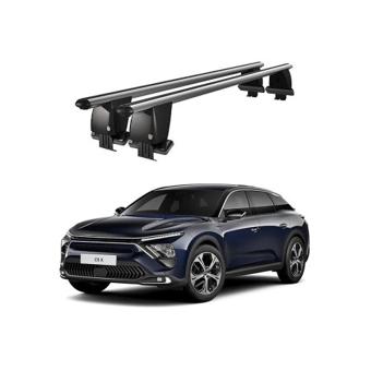 Bare transversale portbagaj auto aluminiu compatibile plafon neted Citroen C5 X E43 2021-> argintii sau negre Cod: CB200101 Kit-105
