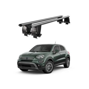 Bare transversale portbagaj auto aluminiu compatibile plafon neted Fiat 500X 2015-> argintii sau negre Cod: CB200101 Kit-102