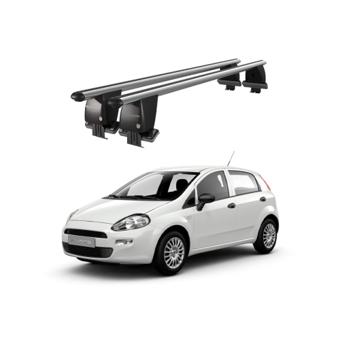 Bare transversale portbagaj auto aluminiu compatibile plafon neted Fiat Grande Punto 199 2005-2012 argintii sau negre Cod: CB200101 Kit-101