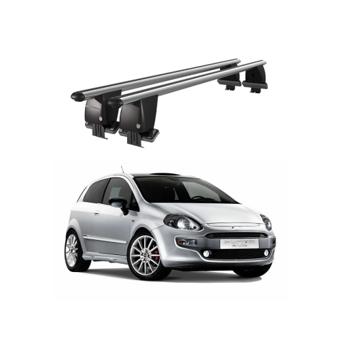 Bare transversale portbagaj auto aluminiu compatibile plafon neted Fiat Punto Evo 199 2009-2012 argintii sau negre Cod: CB200101 Kit-101