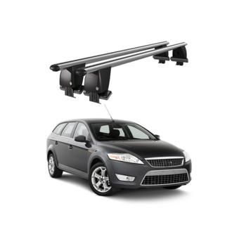 Bare transversale portbagaj auto aluminiu compatibile plafon neted Ford Mondeo III Combi 2007-2010 argintii sau negre Cod: CB200101 Kit-109