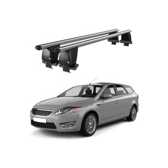 Bare transversale portbagaj auto aluminiu compatibile plafon neted Ford Mondeo III Combi 2010-2014 argintii sau negre Cod: CB200101 Kit-109