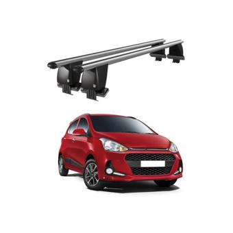Bare transversale portbagaj auto aluminiu compatibile plafon neted Hyundai i10 IA 2017-2019 argintii sau negre Cod: CB200101 Kit-108