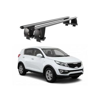 Bare transversale portbagaj auto aluminiu compatibile plafon neted Kia Sportage SL 2010-2013 argintii sau negre Cod: CB200101 Kit-103