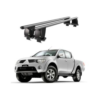 Bare transversale portbagaj auto aluminiu compatibile plafon neted Mitsubishi L200 Triton IV 2006-2015 argintii sau negre Cod: CB200101 Kit-108