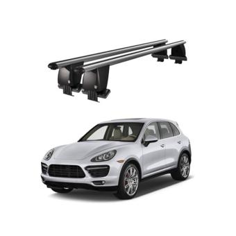 Bare transversale portbagaj auto aluminiu compatibile plafon neted Porsche Cayenne 92A 2011-2017 argintii sau negre Cod: CB200101 Kit-102