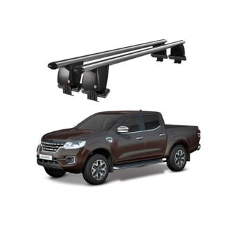 Bare transversale portbagaj auto aluminiu compatibile plafon neted Renault Alaskan 2016-> argintii sau negre Cod: CB200101 Kit-102