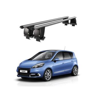 Bare transversale portbagaj auto aluminiu compatibile plafon neted Renault Grand Scenic 2009-2013 argintii sau negre Cod: CB200101 Kit-103