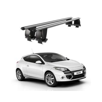 Bare transversale portbagaj auto aluminiu compatibile plafon neted Renault Megane Coupe 2009-> argintii sau negre Cod: CB200101 Kit-103