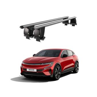Bare transversale portbagaj auto aluminiu compatibile plafon neted Renault Megane E-Tech Electric 2021-> argintii sau negre Cod: CB200101 Kit-101