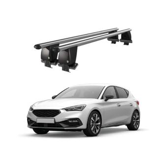 Bare transversale portbagaj auto aluminiu compatibile plafon neted Seat Leon Mk4 2020-> argintii sau negre Cod: CB200101 Kit-101
