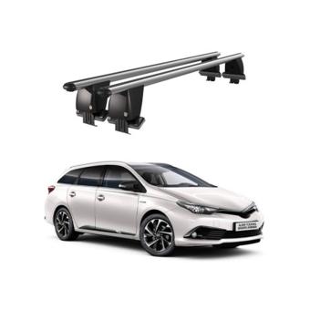 Bare transversale portbagaj auto aluminiu compatibile plafon neted Toyota Auris E210 Touring Sports 2018-> argintii sau negre Cod: CB200101 Kit-101