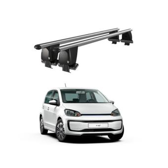 Bare transversale portbagaj auto aluminiu compatibile plafon neted Volkswagen E-Up! 2014-> argintii sau negre Cod: CB200101 Kit-103