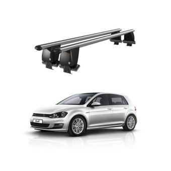 Bare transversale portbagaj auto aluminiu compatibile plafon neted Volkswagen Golf 7 5G Sportsvan 2014-2019 argintii sau negre Cod: CB200101 Kit-103