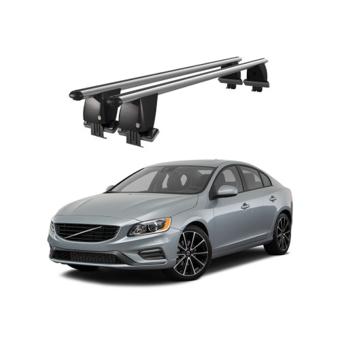 Bare portbagaj trans. aluminiu  Volvo S60 Y20 2010-2018 argintii sau negre Cod: CB200101 Kit-104