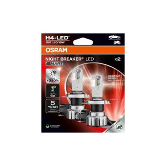 Bec Led Osram H4 Night Breaker  Smart Omologat RAR , + 330%12V, 20/19W Cod: 64193DWNBSMB2-230