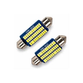 Becuri LED Sofit 39 mm Canbus 36 SMD 3014 360 lumeni 12V nonpolar lumina alba set 2 bucati Cod: JSUN25