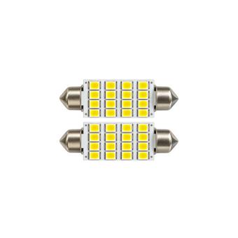 Becuri LED sofit SV8.5 39 mm 16 SMD 1210 12V alb set 2 bucati Cod: 85630