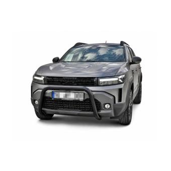 Bullbar auto fata negru mat  Dacia Duster III 2024-> cu kit montaj Cod: 6166D3