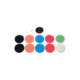 Bureti polisat auto 150 mm M14 6000 RPM 12 piese cu suport adaptor si blana lustruit Cod: YT-47932
