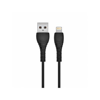 Cablu incarcare 3A Quick Charge transfer date USB-A la Lightning 1 m negru Cod: XO-NB-Q165-IP