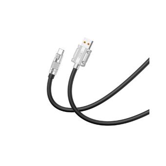 Cablu incarcare 6A si transfer date USB-A la USB-C 1.2 m negru XO Cod: XO-NB227C
