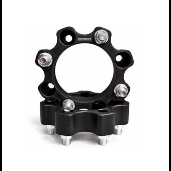 Distantier ATV 35 mm 4x136 centrare 120 cu 8 piulite M12x1.5 set 2 bucati aluminiu forjat negru Cod: DST8010