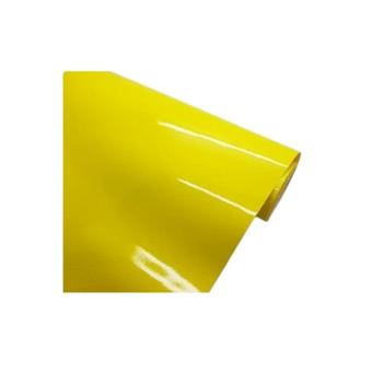 Folie auto PET Premium galben lucios pentru colantare caroserie cu tehnologie anti-bule 1m x 1.52m Cod: SP070X