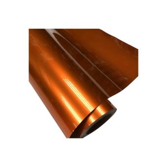 Folie auto PET Premium portocaliu liquid metal pentru colantare caroserie cu tehnologie anti-bule 18m x 1.52m Cod: SP1087V