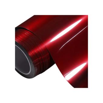 Folie auto PET Premium rosu liquid metal cherry red pentru colantare caroserie cu tehnologie anti-bule 1m x 1.52m Cod: SP1026V