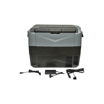Frigider auto portabil cu compresor 45L 12V 24V 220V 60W zona dubla de racire afisaj LCD Cod: BK99977