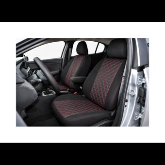 Huse scaune auto compatibile Dacia Logan III Prestige 2020-> spatar bancheta fractionat Premium Imitatie Piele Romb