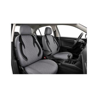 Huse auto universale Premium fractionate fata spate gri cu negru compatibile dimensiuni standard Cod: HNG1101-5
