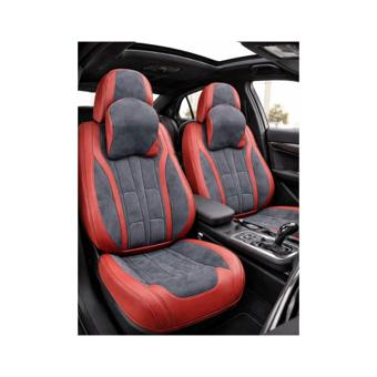 Huse scaune auto universale fractionate 9D Premium fata si spate rosu  gri antracit Cod: HNG1407-7