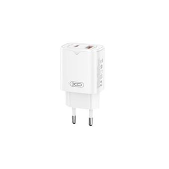 Incarcator retea 30W 3A Type-C PD USB-A QC alb XO Cod: XO-L130