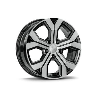 Jante AGT 17x6.5 ET40 5x114.3 negru polish compatibile Dacia Renault Nissan Toyota Cod: AGT 17260-1491