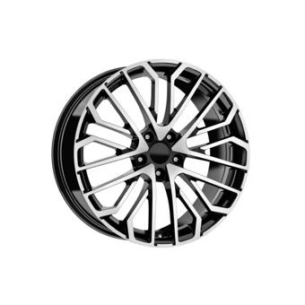 Jante DY1647 KM 17x7.5 5x112 ET40 negru polish diamond cut compatibile Volkswagen Audi Seat Skoda Cupra Cod: DY1647