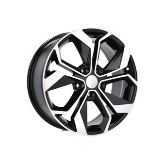 Jante DY1906 KM 16x7 5x114.3 ET35 negru polish diamond cut compatibile Dacia Renault Nissan Toyota  Cod: DY1906