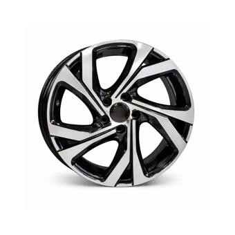 Jante DY253 KM 16x6.5 5x114.3 ET35 negru polish compatibile Dacia, Renault, Nissan, Toyota, Subaru, Honda, Lexus